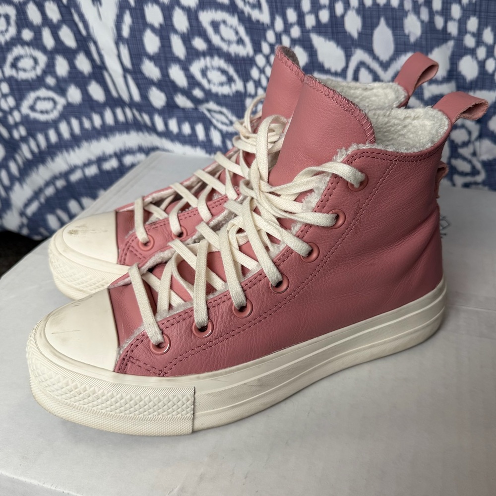 Converse | Pink and White High-Tops